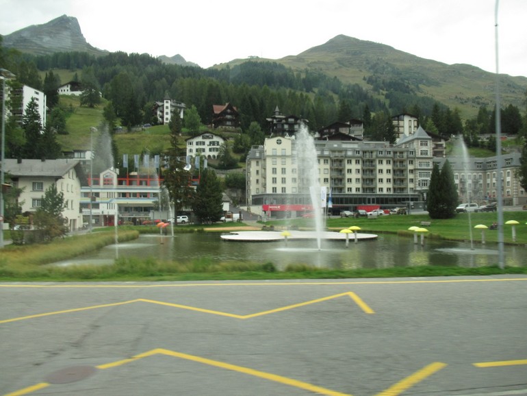 Waterpartij in Davos